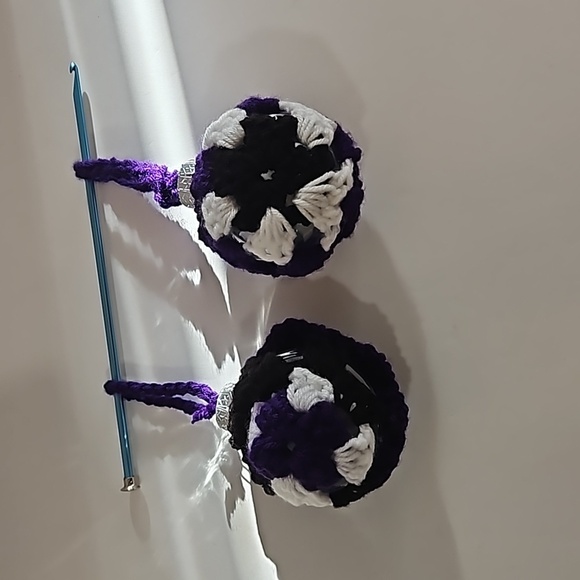 Hand Crafted Crochet Holiday Ornaments Grannycore Christmas Decor - Picture 11 of 17